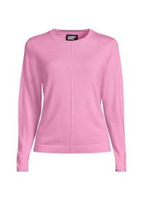 LANDS' END Merino-Pullover f&uuml;r Damen in Petite-Gr&ouml;&szlig;e, Damen, size: petite, Pink, Wolle, by Lands' End