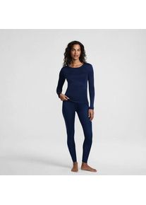 LANDS' END Seidenunterhemd mit Rundhalsausschnitt f&uuml;r Damen, Damen, size: regular, Blau, Seide, by Lands' End