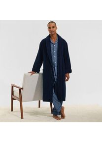 LANDS' END Bademantel aus t&uuml;rkischem Frottee f&uuml;r Herren, Herren, size: regular, Blau, Baumwolle, by Lands' End