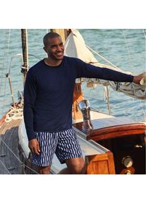 LANDS' END Langarm-Badeshirt, Herren,  Blau, by Lands' End