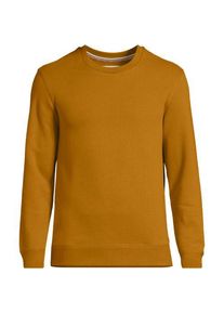 LANDS' END Rundhals-Sweatshirt SERIOUS SWEATS, Herren,  Gelb, Baumwoll-Mischung/Polyester-Mischung, by Lands' End