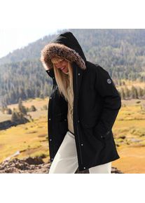 LANDS' END Expeditions-Daunenparka f&uuml;r Damen in Petite-Gr&ouml;&szlig;e, Damen, size: petite, Schwarz, Polyester, by Lands' End