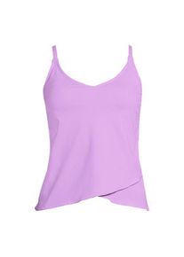 LANDS' END Tankinitop mit Tulpensaum chlorresistent f&uuml;r Damen, Damen, size: regular, Lila, Nylon-Mischung, by Lands' End