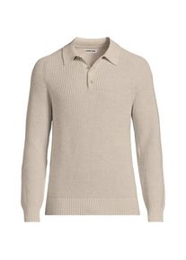 LANDS' END Polopullover Drifter f&uuml;r Herren, Herren, size: regular, Elfenbein, Baumwolle, by Lands' End