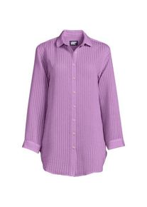 LANDS' END Leichtes, geripptes Strandkleid f&uuml;r Damen, Damen, size: regular, Lila, by Lands' End