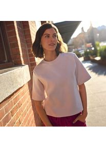 LANDS' END Samtweiches Shirt mit Rundhalsausschnitt, Damen,  Pink, Baumwolle/Polyester-Mischung, by Lands' End