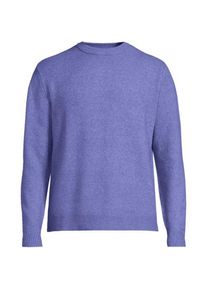 LANDS' END Wool Touch Rundhals-Pullover f&uuml;r Herren, Herren, size: regular, Blau, Wolle/Polyester/Nylon, by Lands' End