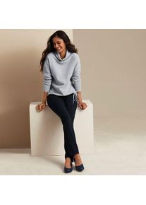 LANDS' END Slim Fit Starfish Jersey-Freizeithose, Damen,  Blau, Elasthan/Baumwoll-Mischung, by Lands' End