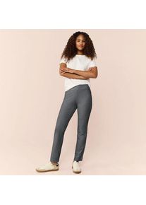 LANDS' END Schmale Starfish Jersey-Freizeithose, Damen, size: regular, Grau, Elasthan/Baumwoll-Mischung, by Lands' End