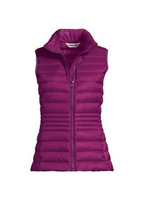 LANDS' END Daunenweste WANDERWEIGHT Verstaubar Ultraleicht, Damen,  Blau, Nylon, by Lands' End