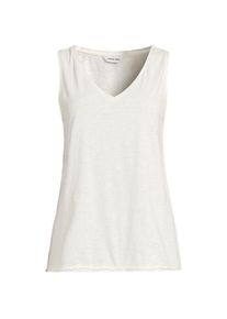 LANDS' END Baumwolltop aus Flammgarn, Damen,  Wei&szlig;, Baumwolle, by Lands' End