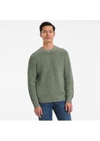 LANDS' END Melierter Rundhalspullover DRIFTER f&uuml;r Herren, Herren, size: regular, Gr&uuml;n, Baumwolle, by Lands' End