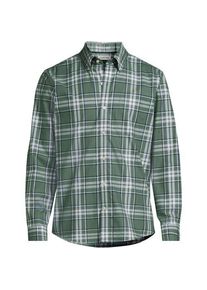 LANDS' END CLASSIC FIT. B&uuml;gelfreies Twillhemd f&uuml;r Herren, Herren, size: regular, Gr&uuml;n, Baumwolle, by Lands' End