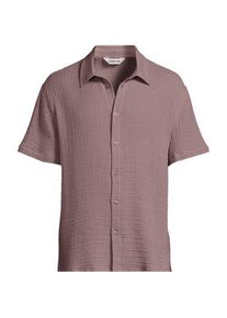 LANDS' END Doppellagiges Kurzarm-Hemd f&uuml;r Herren, Herren, size: regular, Pink, by Lands' End