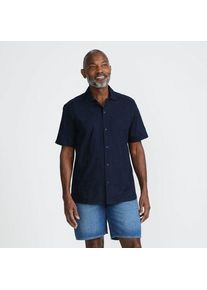 LANDS' END Besticktes Popeline-Hemd f&uuml;r Herren, Herren, size: regular, Blau, Baumwolle, by Lands' End