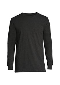LANDS' END Super-T Langarm-Shirt f&uuml;r Herren, Classic Fit, Tallgr&ouml;&szlig;e, Herren, size: tall, Schwarz, Baumwolle, by Lands' End
