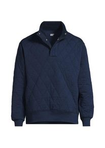 LANDS' END Gesteppter Pullover mit Stehkragen f&uuml;r Herren, Herren, size: regular, Blau, by Lands' End