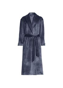 LANDS' END Morgenmantel aus Samt f&uuml;r Damen in Plus-Gr&ouml;&szlig;e, Damen, size: plus, Blau, Polyester/Polyester-Mischung, by Lands' End