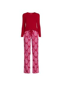 LANDS' END Pyjama-Set mit Flanellhose in Plus-Gr&ouml;&szlig;e f&uuml;r Damen, Damen, size: plus, Pink, Baumwolle/Baumwoll-Mischung/Viskose-Mischung, by Lands' End