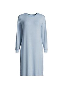 LANDS' END Silky Knit Nachthemd Gestreift f&uuml;r Damen, Damen, size: regular, Blau, Polyester/Viskose/Polyester-Mischung, by Lands' End