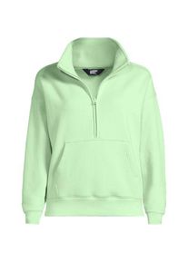 LANDS' END Sweatshirt SERIOUS SWEATS mit Rei&szlig;verschluss f&uuml;r Damen, Damen, size: regular, Gr&uuml;n, Baumwoll-Mischung/Polyester-Mischung, by Lands' End