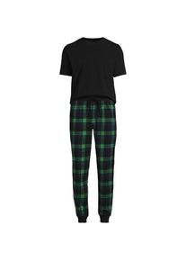 LANDS' END Pyjama-Set aus Baumwoll-Jersey f&uuml;r Herren, Herren, size: regular, Gr&uuml;n, Baumwoll-Mischung, by Lands' End