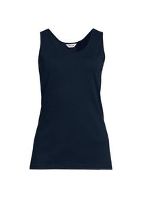 LANDS' END &Auml;rmelloses Top aus Baumwolle f&uuml;r Dame, Damen,  Blau, Baumwolle, by Lands' End