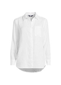 LANDS' END Premium Reinleinen-Bluse f&uuml;r Damen in Plus-Gr&ouml;&szlig;e, Damen, size: plus, Wei&szlig;, Leinen, by Lands' End