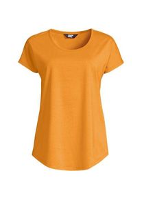 LANDS' END Shirt aus Baumwolle/Modal-Mix mit Ballettausschnitt, Damen,  Orange, Baumwolle/Baumwoll-Mischung/Baumwolle Modal, by Lands' End