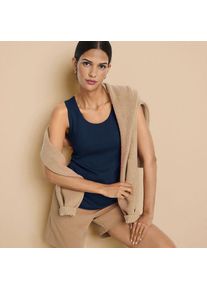 LANDS' END Baumwoll-Top f&uuml;r Damen, Damen, size: regular, Blau, Baumwolle, by Lands' End