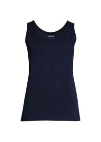 LANDS' END Baumwoll-Top f&uuml;r Damen in Plus-Gr&ouml;&szlig;e, Damen, size: plus, Blau, Baumwolle, by Lands' End