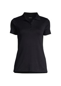 LANDS' END Supima-Poloshirt f&uuml;r Damen in Plus-Gr&ouml;&szlig;e, Damen, size: plus, Schwarz, Baumwolle, by Lands' End