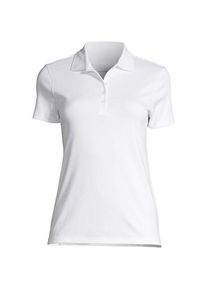 LANDS' END Supima-Poloshirt f&uuml;r Damen in Petite-Gr&ouml;&szlig;e, Damen, size: petite, Wei&szlig;, Baumwolle, by Lands' End
