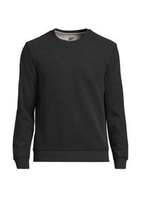 LANDS' END Rundhals-Sweatshirt SERIOUS SWEATS, Herren,  Schwarz, Baumwoll-Mischung/Polyester-Mischung, by Lands' End