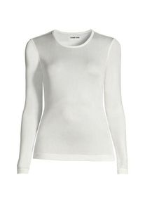 LANDS' END Seidenunterhemd mit Rundhalsausschnitt f&uuml;r Damen in Plus-Gr&ouml;&szlig;e, Damen, size: plus, Elfenbein, Seide, by Lands' End