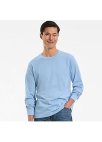 LANDS' END Super-T Langarm-Shirt f&uuml;r Herren, Classic Fit, Herren, size: regular, Blau, Baumwolle, by Lands' End