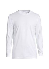 LANDS' END Super-T Langarm-Shirt f&uuml;r Herren, Classic Fit, Tallgr&ouml;&szlig;e, Herren, size: tall, Wei&szlig;, Baumwolle, by Lands' End