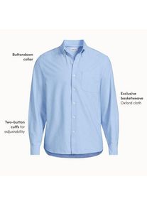 LANDS' END Oxfordhemd Sail Rigger f&uuml;r Herren, Herren, size: regular, Blau, Baumwolle, by Lands' End