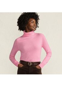 LANDS' END Rollkragen-Pullover aus Kaschmir f&uuml;r Damen in Petite-Gr&ouml;&szlig;e, Damen, size: petite, Pink, Kaschmir, by Lands' End