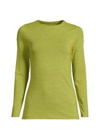 LANDS' END Shirt aus Baumwolle/Modal-Mix mit Rundausschnitt, Damen,  Gr&uuml;n, Elasthan/Baumwolle Modal, by Lands' End