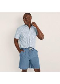 LANDS' END Leichte Schlupfshorts, Herren,  Blau, Baumwolle, by Lands' End