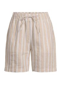 LANDS' END Premium Reinleinen-Schlupfshorts, Damen,  Wei&szlig;, Leinen, by Lands' End