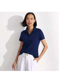 LANDS' END Supima-Poloshirt f&uuml;r Damen, Damen, size: regular, Blau, Baumwolle, by Lands' End