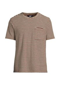 LANDS' END Kurzarm-Shirt aus Baumwoll-/Leinenmix f&uuml;r Herren, Herren, size: regular, Beige, Baumwolle/Leinen, by Lands' End