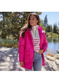 LANDS' END Pullover DRIFTER mit Rei&szlig;verschluss f&uuml;r Damen in Petite-Gr&ouml;&szlig;e, Damen, size: petite, Lila, Baumwolle, by Lands' End