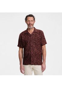 LANDS' END Premium Reinleinen-Hemd mit Kuba-Kragen f&uuml;r Herren in Tall-Gr&ouml;&szlig;e, Herren, size: tall, Braun, Baumwolle/Leinen, by Lands' End