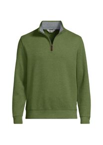 LANDS' END Rei&szlig;verschluss-Pullover aus Bedford-Ripp f&uuml;r Herren, Herren, size: regular, Gr&uuml;n, Baumwolle, by Lands' End