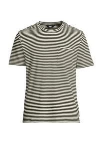 LANDS' END Kurzarm-Shirt aus Baumwoll-/Leinenmix f&uuml;r Herren, Herren, size: regular, Gr&uuml;n, Baumwolle/Leinen, by Lands' End