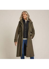 LANDS' END Wasserdichter Kapuzenmantel f&uuml;r Damen, Damen, size: regular, Gr&uuml;n, Baumwolle/Polyester/Nylon, by Lands' End