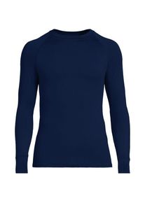LANDS' END Thermaskin Unterhemd, Heat Edition, Herren,  Blau, Elasthan/Polyester-Mischung, by Lands' End